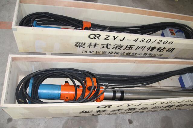 山西長治探放頂板水，就用液壓架柱式鉆機(jī)!